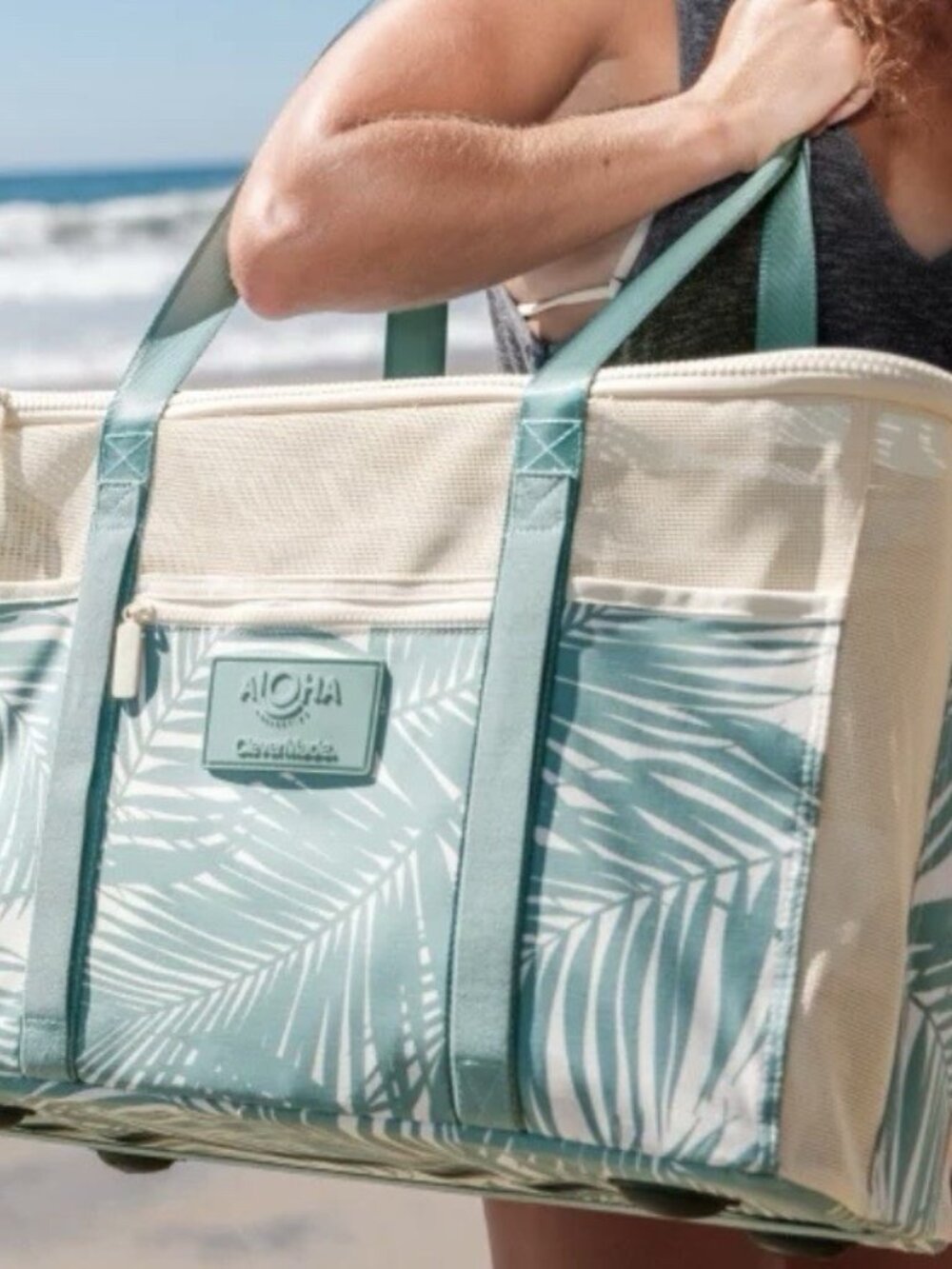 Aloha + CleverMade Collapsible Beach Tote NEW - Picture 2 of 4